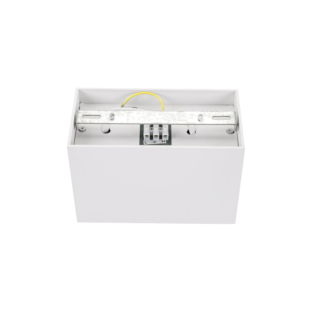 Spectrum adjustable GU10 rectangular white spot, IP20 indoor, aluminum housing, 250V, 17000h lifespan