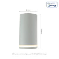 Spectrum Chloe GU10 surface light, white, IP20, aluminum, 230V, indoor use, easy install, modern, energy-efficient