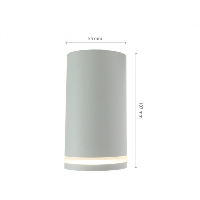 Spectrum Chloe GU10 surface light, white, IP20, aluminum, 230V, indoor use, easy install, modern, energy-efficient