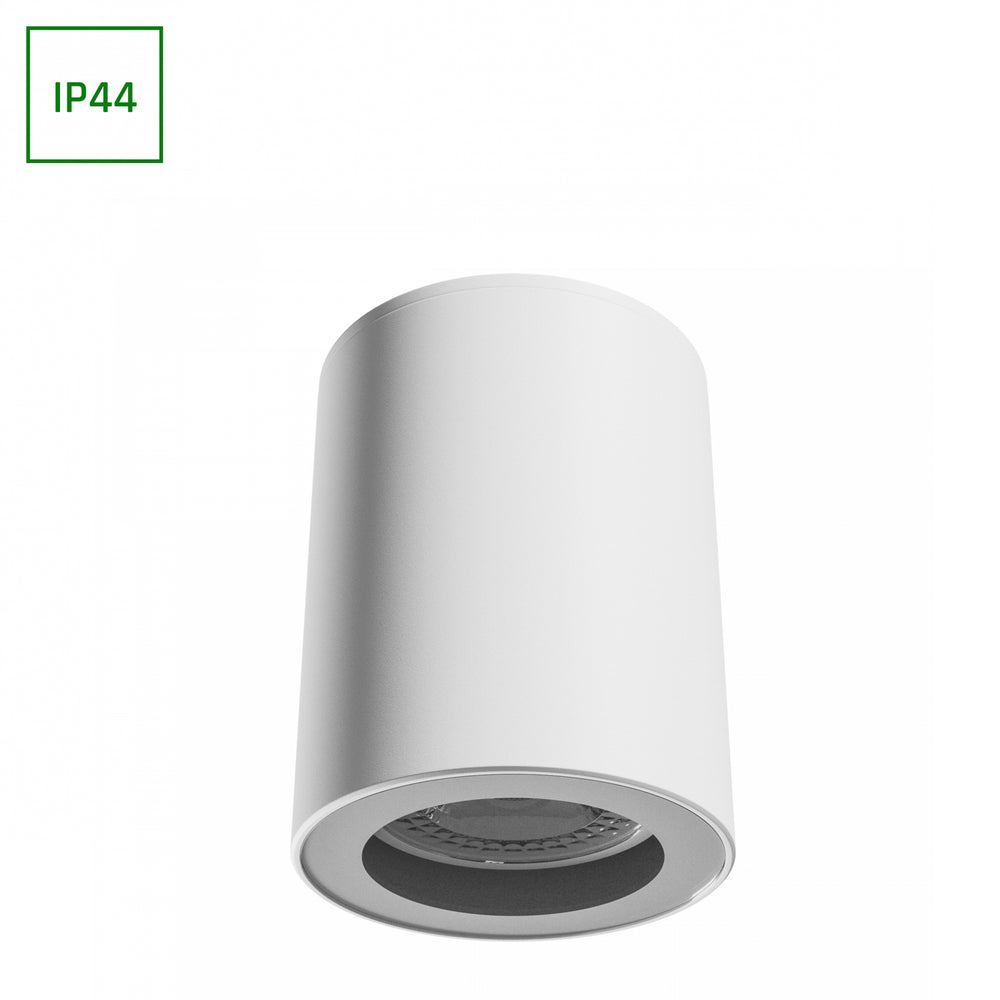 Spectrum CHLOE GU10 LED ceiling spotlight white round 70x90mm IP44 waterproof and energy efficient for indoor use
