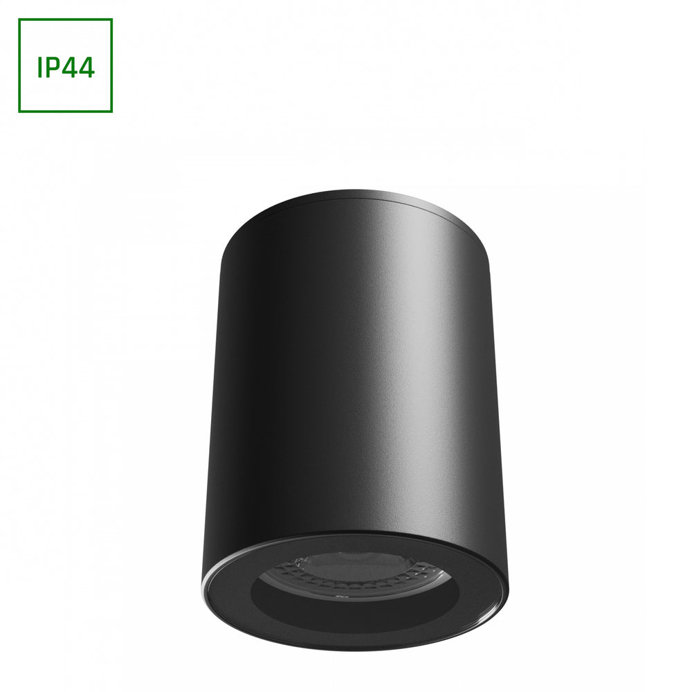 Spectrum CHLOE GU10 250V IP44 black LED downlight, 70x90mm, aluminum housing, waterproof, indoor use, easy installation