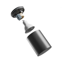 Spectrum CHLOE GU10 250V IP44 black LED downlight, 70x90mm, aluminum housing, waterproof, indoor use, easy installation