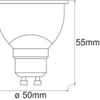Smart+ WiFi GU10 LED Spot 5W 350 lumens 45D 2700K-6500K dimmable white replaces 40W
