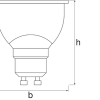 Smart+ WiFi GU10 LED Spot 5W 350 lumens 45D 2700K-6500K dimmable white replaces 40W