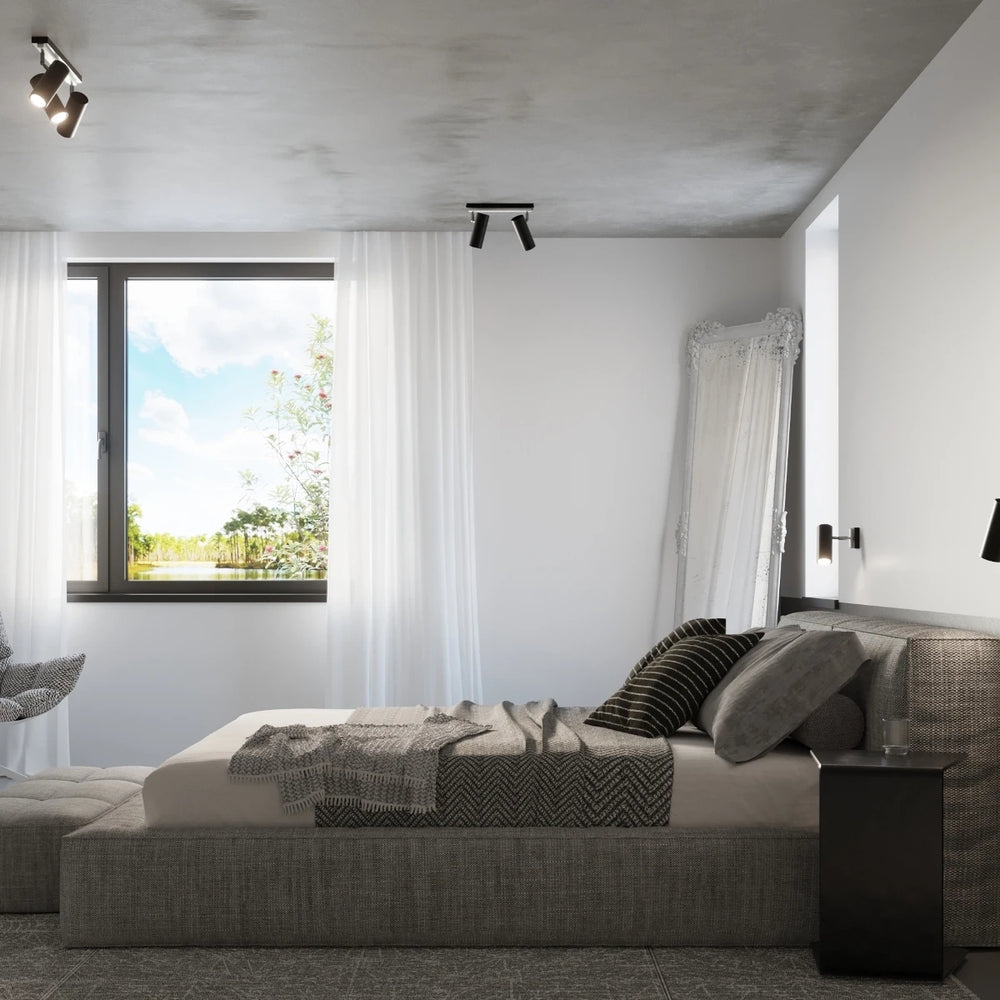 Sollux Lighting DIREZIONE LED wall lamp Black, Aluminium, IP20, 220-240V, 50W max, CRI 80, CE RoHS