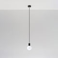 Suspension Edison Sollux Lighting Noir, compatible LED, finition laiton doré mat en aluminium, 220-240V, IP20, CE RoHS
