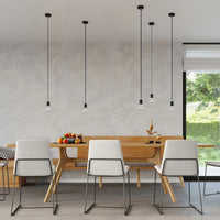 Suspension Edison Sollux Lighting Noir, compatible LED, finition laiton doré mat en aluminium, 220-240V, IP20, CE RoHS