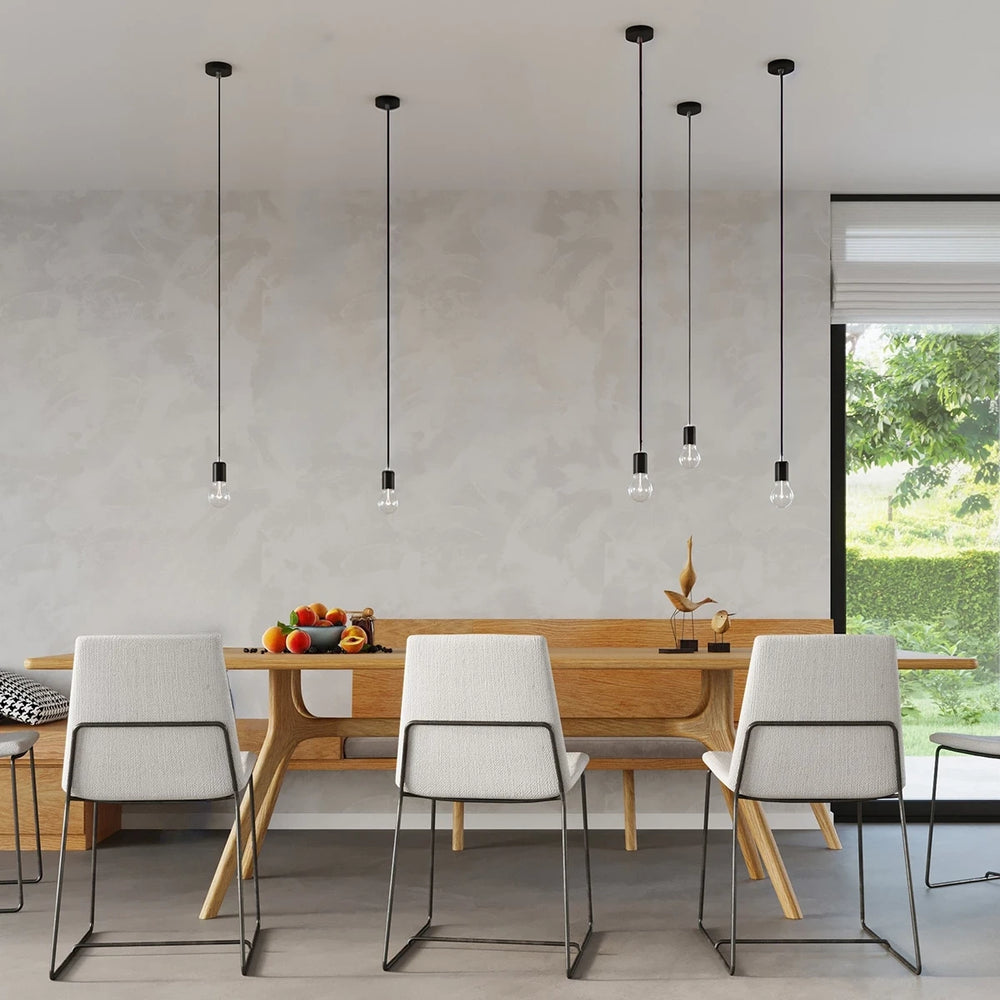 Suspension Edison Sollux Lighting Noir, compatible LED, finition laiton doré mat en aluminium, 220-240V, IP20, CE RoHS