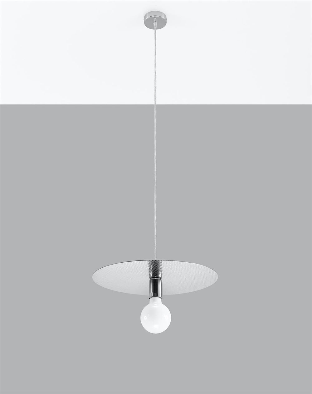 Sollux Lighting FLAVIO Suspension LED Grise, Luminaire Pendant IP20, 220-240V, Certifié CE RoHS
