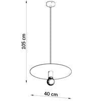 Sollux Lighting FLAVIO Grey LED Hanging Lamp, IP20 Pendant Light, 220-240V, CE RoHS Certified