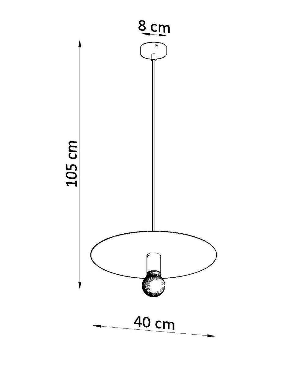 Sollux Lighting FLAVIO Suspension LED Grise, Luminaire Pendant IP20, 220-240V, Certifié CE RoHS