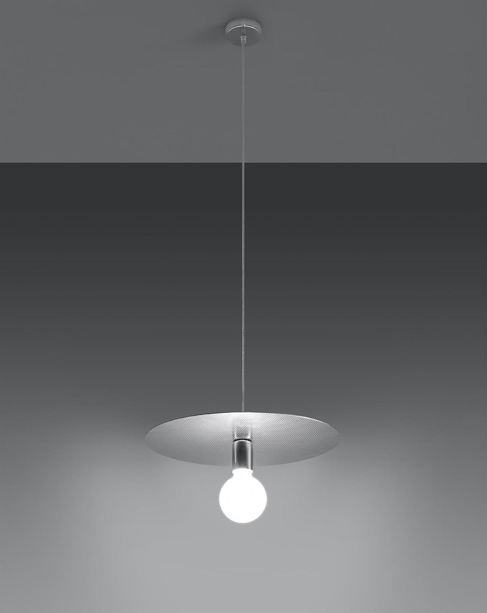 Sollux Lighting FLAVIO Suspension LED Grise, Luminaire Pendant IP20, 220-240V, Certifié CE RoHS