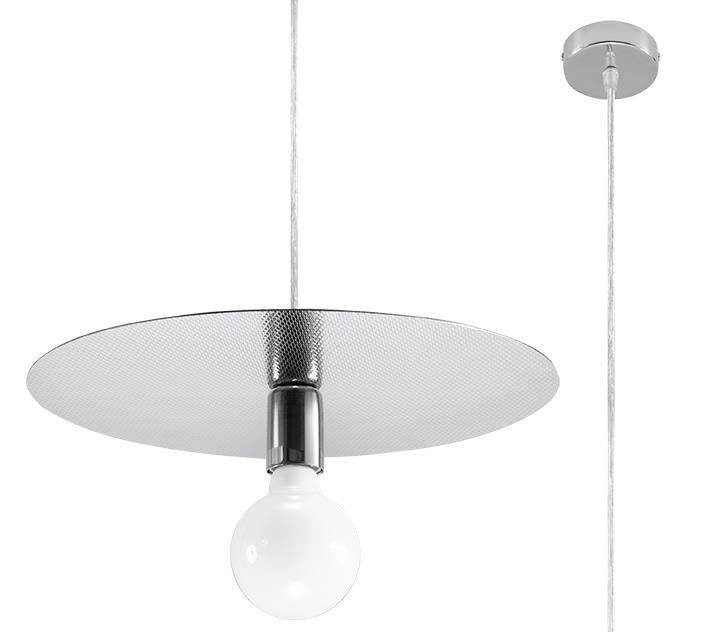 Sollux Lighting FLAVIO Suspension LED Grise, Luminaire Pendant IP20, 220-240V, Certifié CE RoHS
