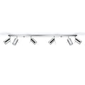 Spot encastré LED de plafond Sollux Lighting anneau chrome, 6x douilles GU10, IP20, aluminium, CE RoHS