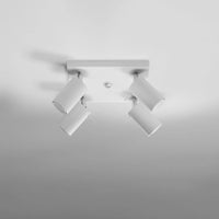 Spot encastré LED de plafond Sollux Lighting RING, 4xGU10, IP20, 220-240V, aluminium doré mat, CE RoHS