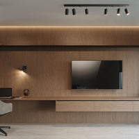 Sollux Lighting LED ceiling spotlight RING Black, 2x GU10, IP20, Aluminium, CE RoHS, 220-240V