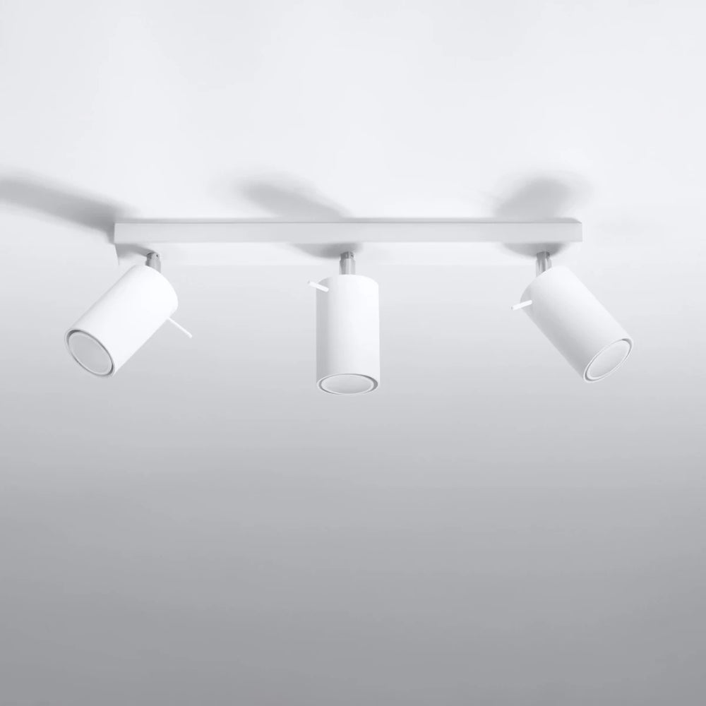 Spot encastré de plafond LED Sollux Lighting avec 3x douilles GU10, IP20, 220-240V, finition Laiton Doré Mat