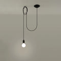Sollux Lighting Suspension LED Edison 1 Noir, 220-240V, IP20, 50W max, Aluminium et Acier, CE RoHS