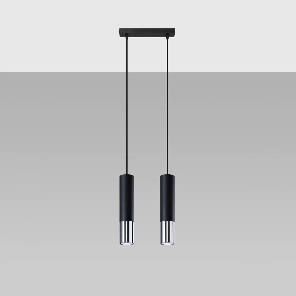 Sollux Lighting lampe suspension LED LOOPEZ 2xGU10, IP20, Aluminium Or Mat, 220-240V, CE RoHS