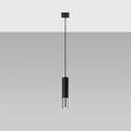 Sollux Lighting lampe suspendue LED Loopez Chrome Noir, 1x GU10, IP20, 220-240V, Aluminium