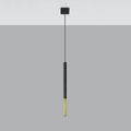 Lampe suspension LED Sollux Lighting MOZAICA Noir Or, 1xG9, aluminium, IP20, CE RoHS
