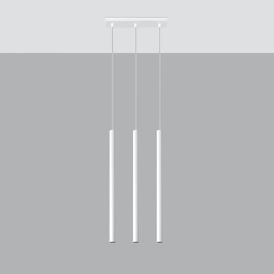 Suspension LED Sollux Lighting 3xG9, IP20, 220-240V, 50W max, aluminium doré mat