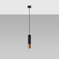 Sollux Lighting LED pendant light LOOPEZ Black Copper, 1xGU10, E27 socket, IP20, Aluminium, 220-240V