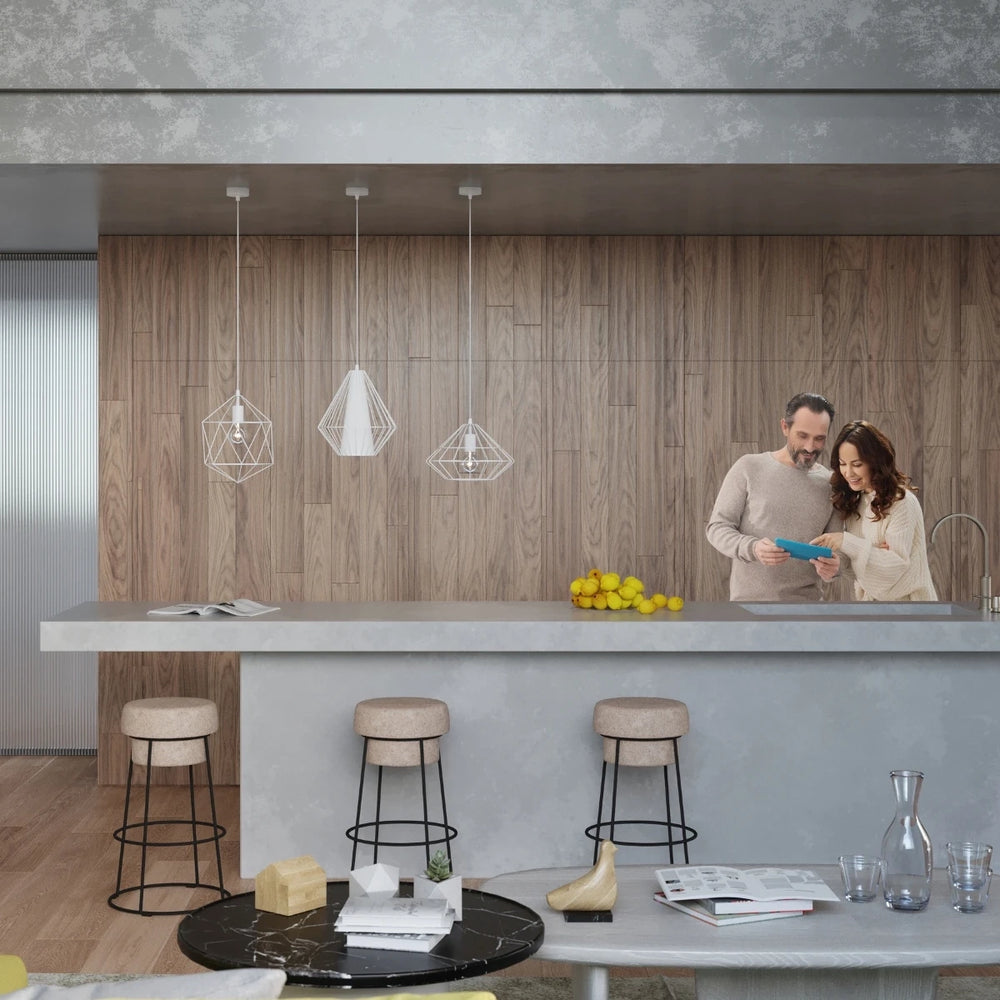 Sollux Lighting LED pendant light Mandelino with E27 socket, IP20, Matte Gold Brass, 220-240V, CE RoHS