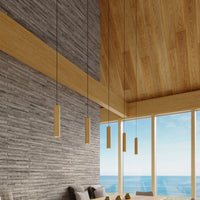 Sollux Lighting LINO 3 hanging lamp, LED compatible, IP20, 220-240V, Aluminium Matte Gold finish