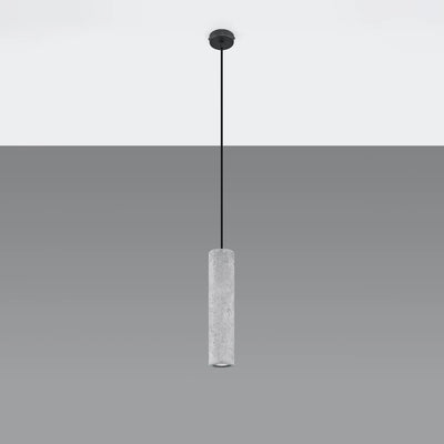 Suspension LED Sollux Lighting LUVO, douille GU10, béton gris, IP20, 220-230V, hauteur 300mm, certifiée CE