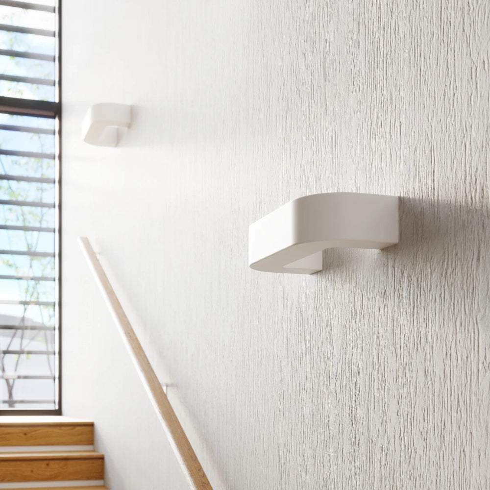 Applique murale Sollux Lighting MAGNET, céramique, douille E27, 220-240V, IP20, finition Laiton doré mat