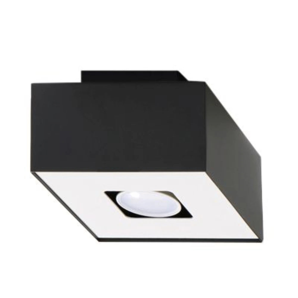 Sollux Lighting MONO 1 LED ceiling spotlight Black, IP20, 220-240V, aluminium, CRI 80, CE RoHS certified