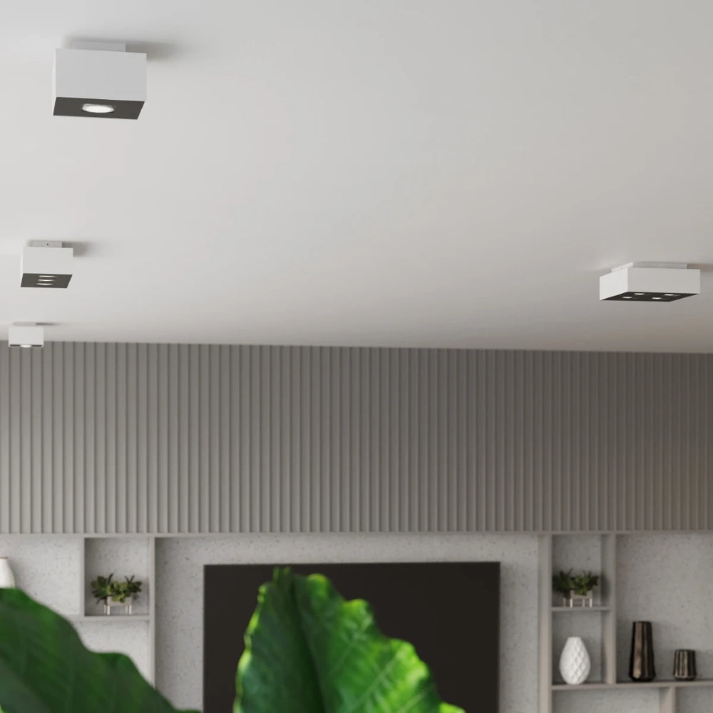 Spot LED de plafond Sollux Lighting MONO 3, Blanc, Aluminium, IP20, 220-240V, CRI 80, CE RoHS