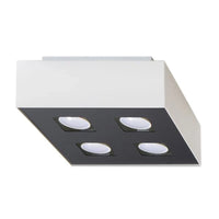 Sollux Lighting MONO 4 LED ceiling spotlight, IP20, 220-240V, 4x35W max, Aluminium Matt Gold finish