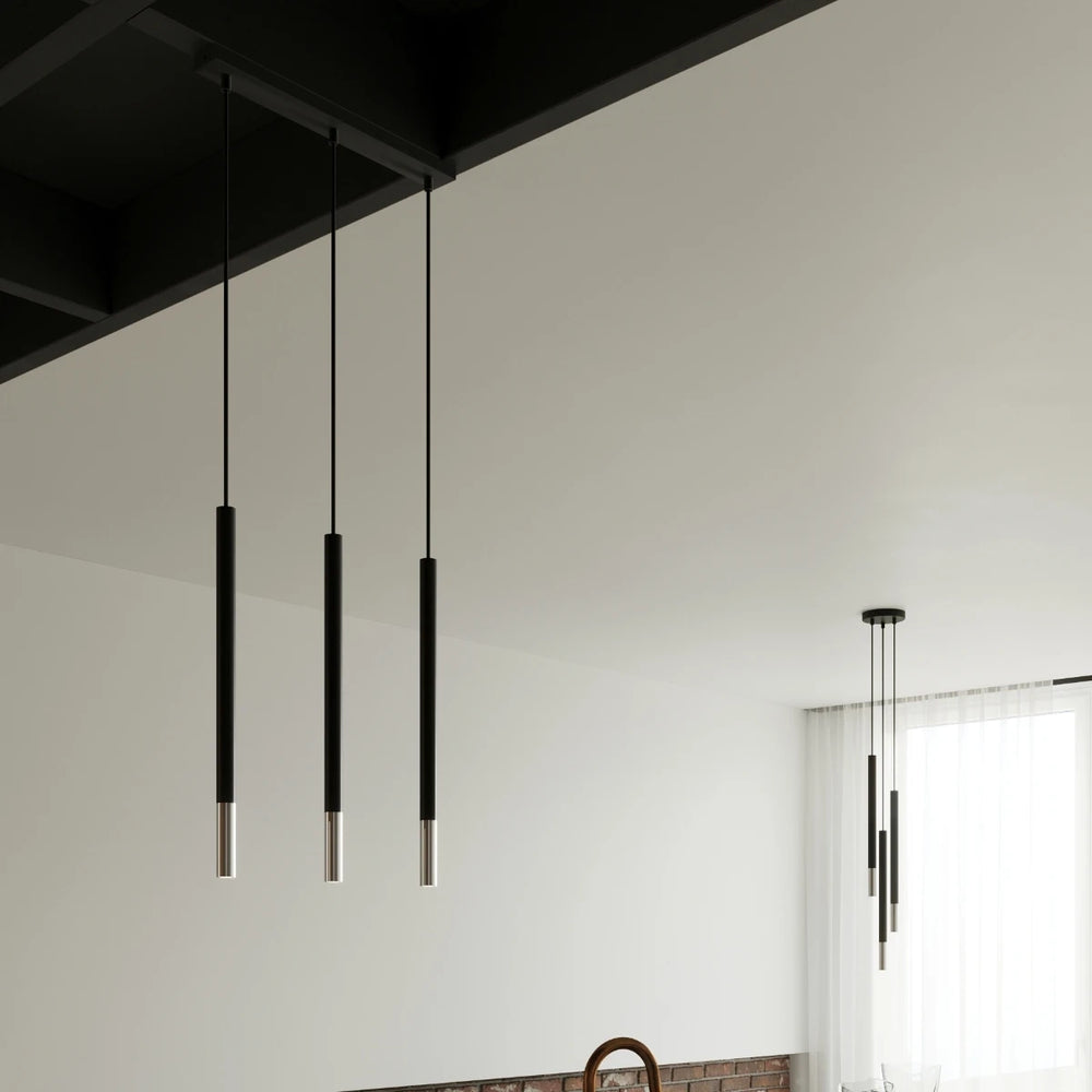 Sollux Lighting MOZAICA LED pendant lamp Black Chrome, G9 socket, IP20, 1000mm height, CE certified
