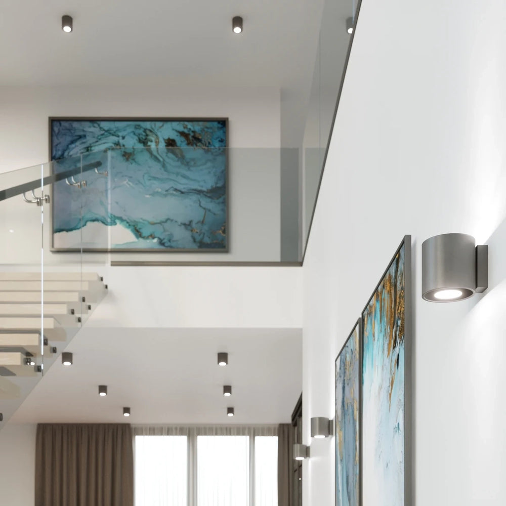 Applique murale LED Sollux Lighting ORBIS 1 Anthracite, Aluminium, Douille G9, 12W max, 220-230V, IP20 CE