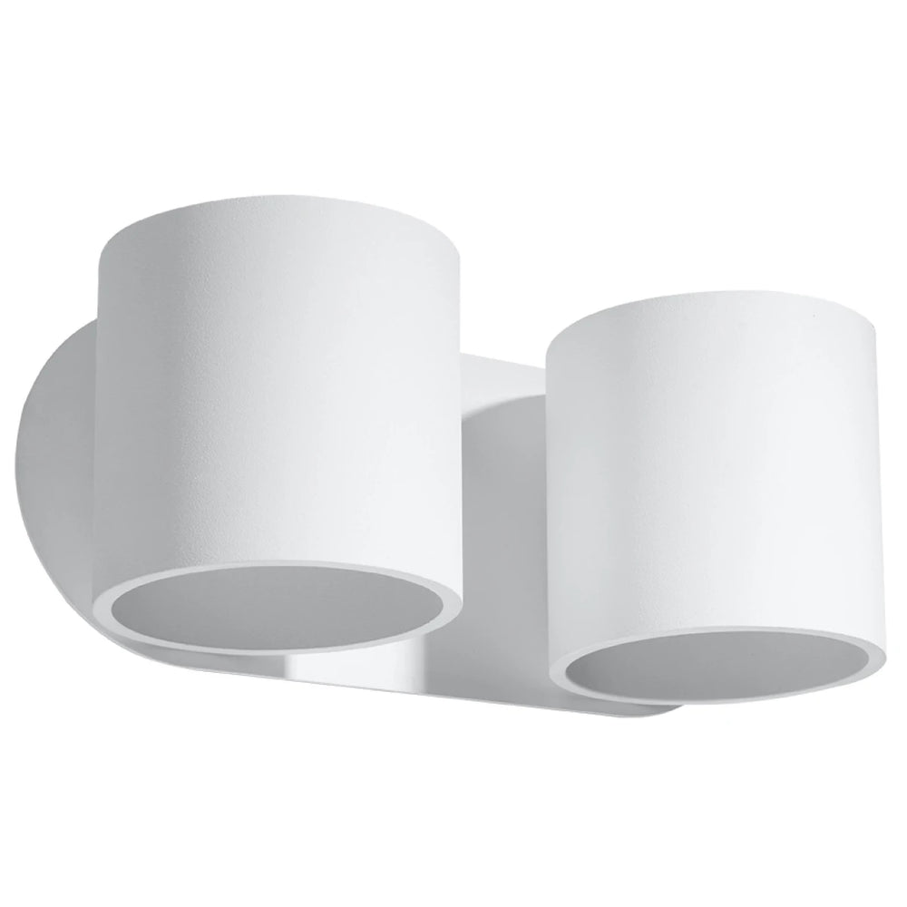 Sollux Lighting ORBIS 2 applique murale compatible LED, IP20, 220-240V, Finition Aluminium Or Mat, CE RoHS