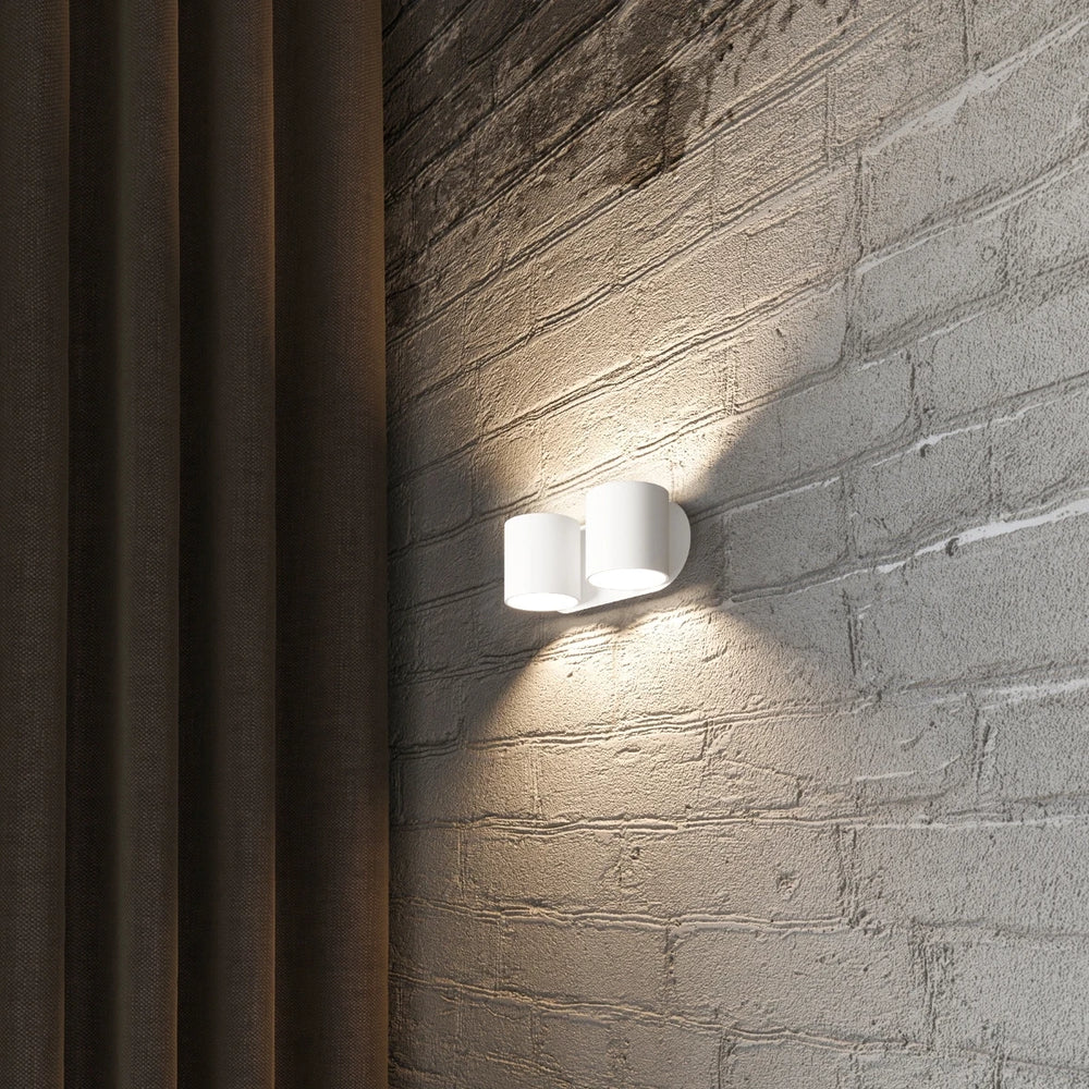Sollux Lighting ORBIS 2 applique murale compatible LED, IP20, 220-240V, Finition Aluminium Or Mat, CE RoHS