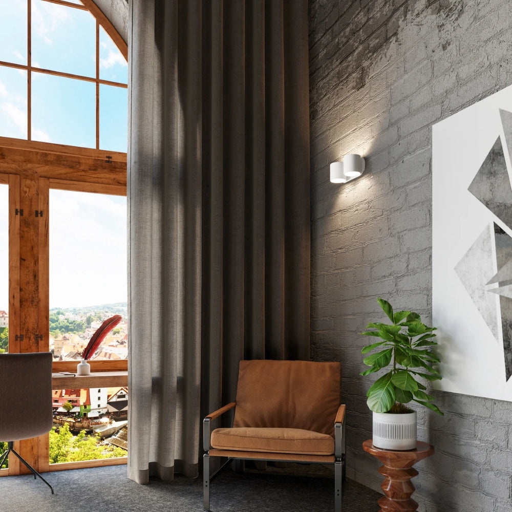 Sollux Lighting ORBIS 2 applique murale compatible LED, IP20, 220-240V, Finition Aluminium Or Mat, CE RoHS