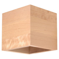Sollux Lighting QUAD wall lamp natural wood, LED compatible, IP20, 220-240V, CE RoHS, Matte Gold finish