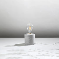 Lampe de table Sollux Lighting SALGADO, compatible LED, IP20, 220-240V, Finition Aluminium Or Mat, CE RoHS