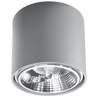 Spot encastré plafond Sollux Lighting TIUBE, prêt pour LED, IP20, 220-240V, 50W max, Aluminium doré mat