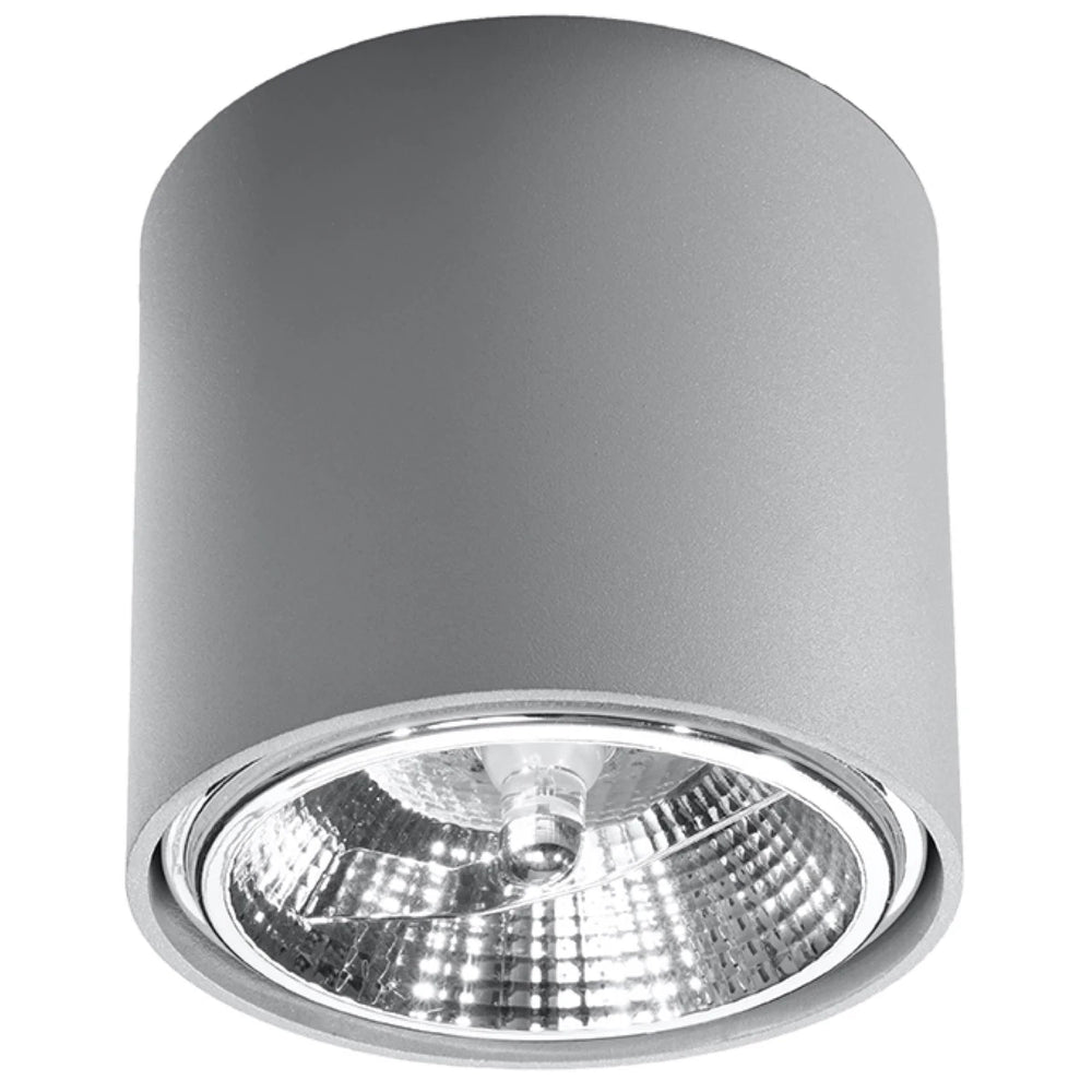 Spot encastré plafond Sollux Lighting TIUBE, prêt pour LED, IP20, 220-240V, 50W max, Aluminium doré mat