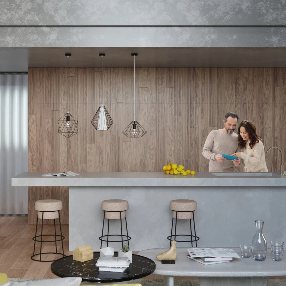 Sollux Lighting UMBERTO lampe suspension LED, Noir, IP20, Aluminium, 220-240V, max 50W, CE RoHS