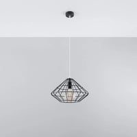 Sollux Lighting UMBERTO LED pendant lamp, Black, IP20, Aluminium, 220-240V, max 50W, CE RoHS