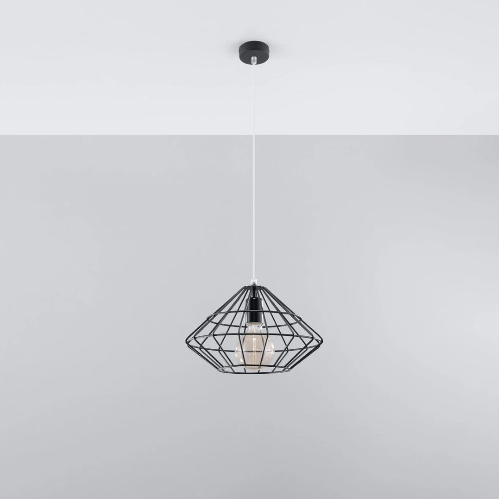 Sollux Lighting UMBERTO lampe suspension LED, Noir, IP20, Aluminium, 220-240V, max 50W, CE RoHS