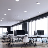 Spectrum ALGINE 2in1 LED downlight 12W 3000K 1200 lumens 230V IP20 round surface or recessed White