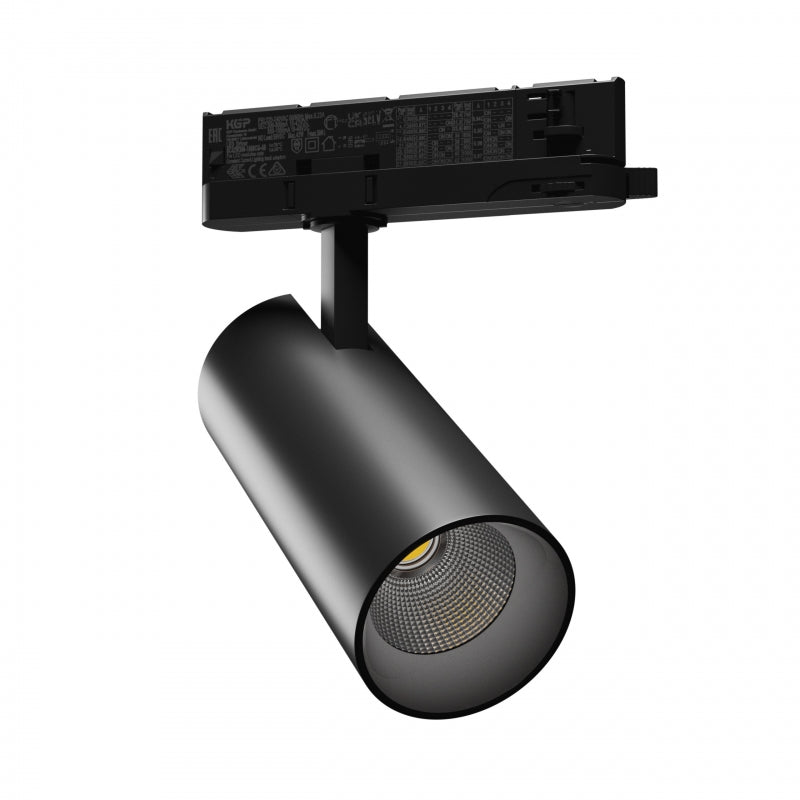 Spectrum ANDROMEDA LED Track Light 15-27W 4000K 3200 lumens CRI>90 36°/60° Black 3-Phase IP20