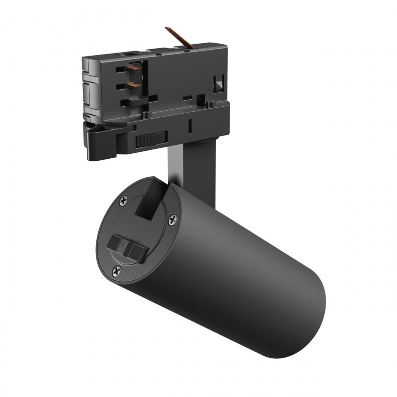Spectrum ANDROMEDA PRIME Spot LED sur rail 3-Phases 8W CCT 230V Faisceau 25° IP20 Aluminium Noir