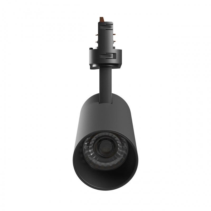 Spectrum ANDROMEDA PRIME Spot LED sur rail 3-Phases 8W CCT 230V Faisceau 25° IP20 Aluminium Noir